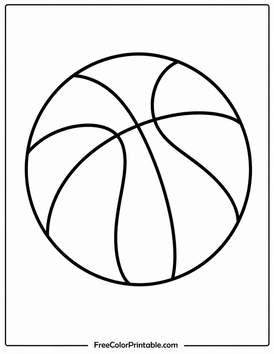 Basketball coloring page design Coloring Page — Free Printable — free printable coloring page